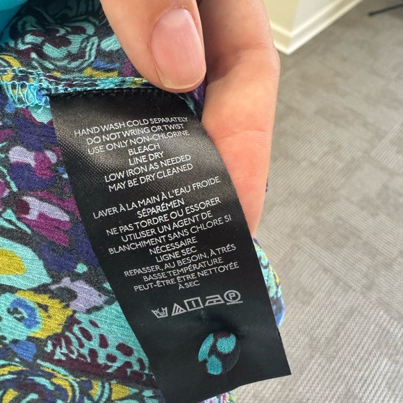 NWT By Anthropologie The Marais Printed Chiffon Maxi Dress In Blue, size XL - Picture 4 of 12